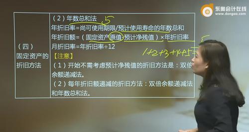 初級會計年數(shù)總和法