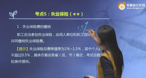 初級會計(jì)失業(yè)保險(xiǎn)