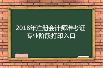 2018年陜西省注冊(cè)會(huì)計(jì)師專(zhuān)業(yè)階段準(zhǔn)考證打印入口已開(kāi)通