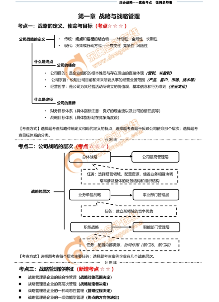 注冊會(huì)計(jì)師戰(zhàn)略