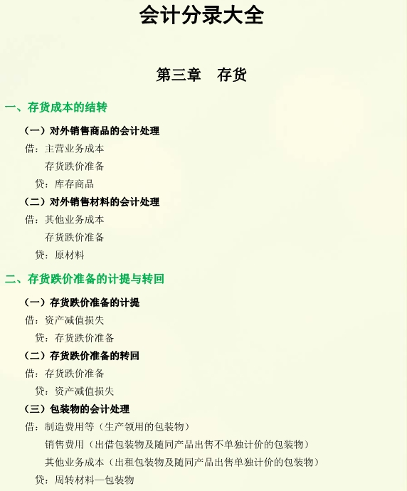 注冊(cè)會(huì)計(jì)師會(huì)計(jì)分錄