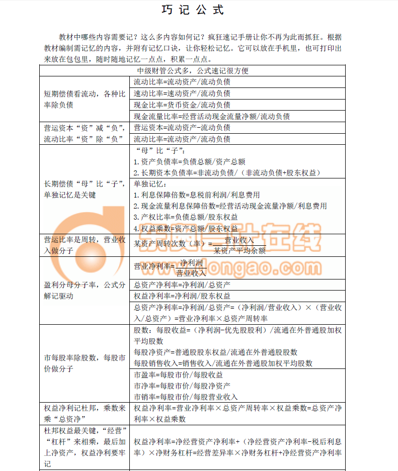 中級(jí)瘋狂速記手冊