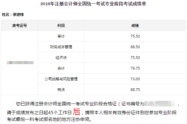 注會(huì)成績