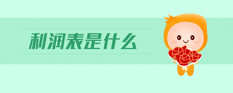 利潤表是什么