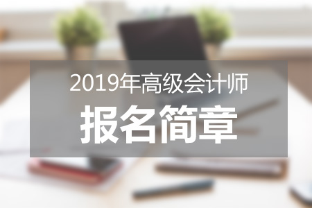 2019年高級會計(jì)師報(bào)名簡章