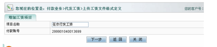 輸入“項目名稱”，點擊“下一步”