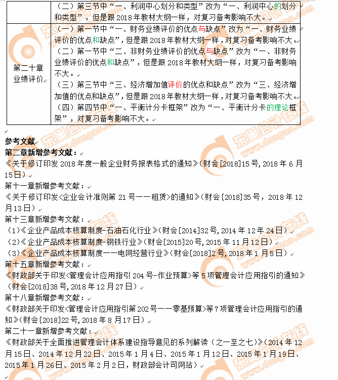 2019年注冊(cè)會(huì)計(jì)師考試《財(cái)管》考試大綱變化分析