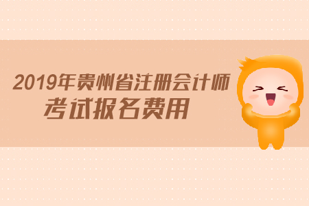 2019年貴州省注冊(cè)會(huì)計(jì)師考試報(bào)名費(fèi)用是多少？