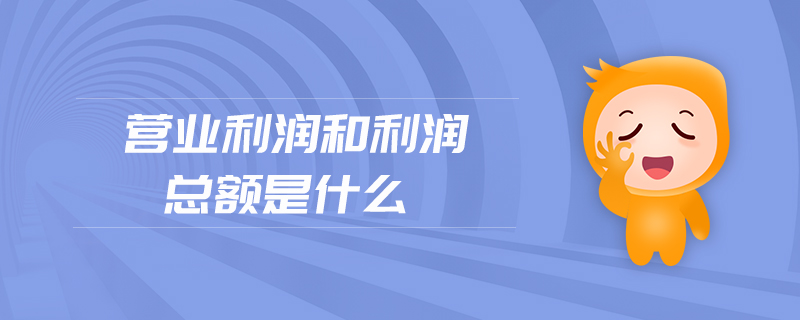 營業(yè)利潤和利潤總額是什么