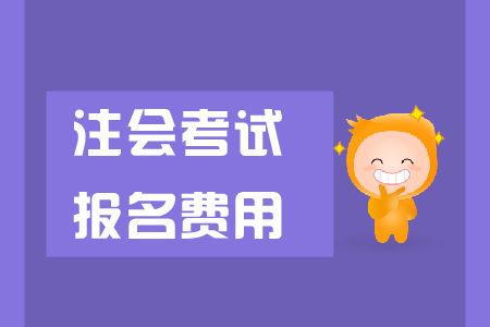 浙江2019年注冊會計師報名費是多少？