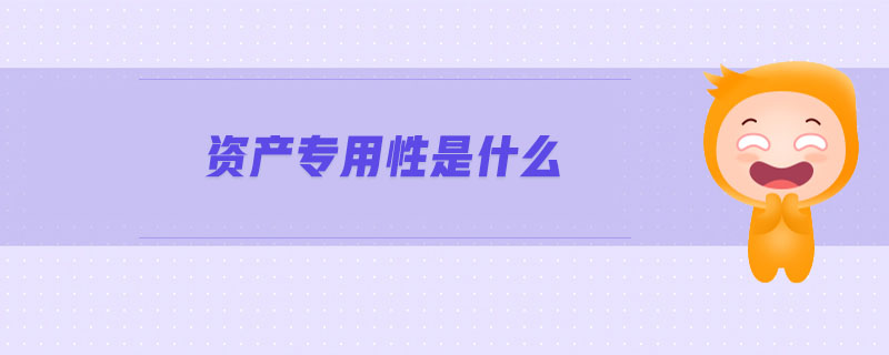 資產專用性是什么