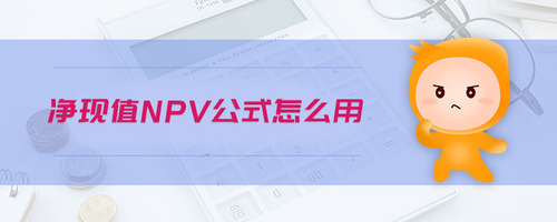 凈現值npv公式怎么用