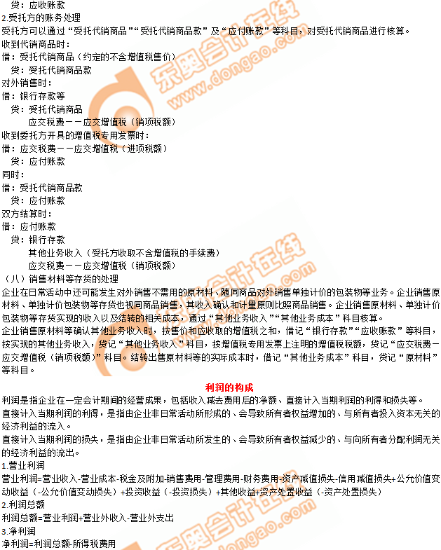 2019年《初級會計實務(wù)》沖刺備考指導(dǎo)：第五章 收入、費用和利潤