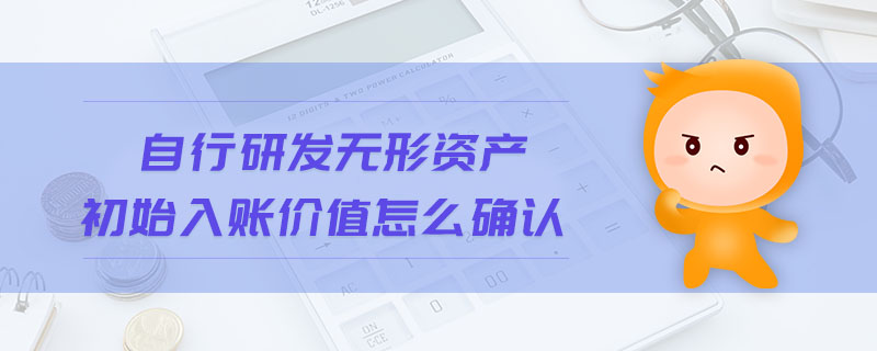 自行研發(fā)無形資產(chǎn)初始入賬價值怎么確認(rèn)