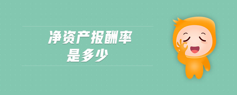 凈資產報酬率是多少
