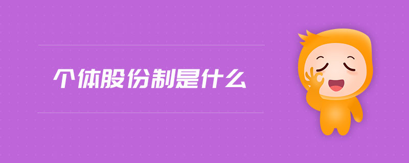 個體股份制是什么