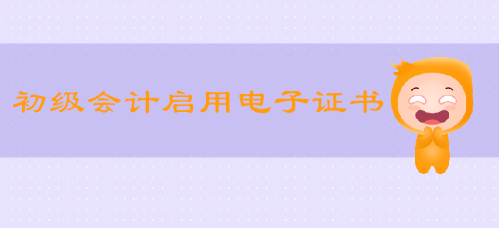 2019年初級(jí)會(huì)計(jì)啟用電子證書？這些省份已實(shí)行！