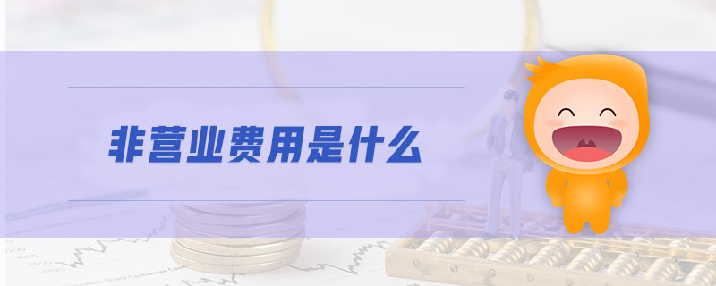 非營業(yè)費(fèi)用是什么