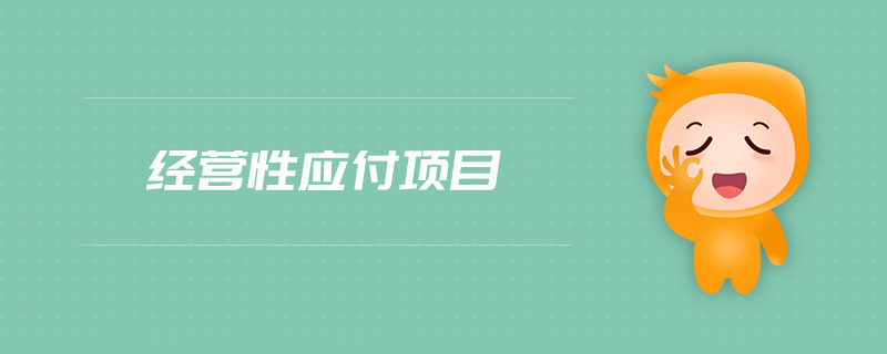 經(jīng)營性應(yīng)付項目