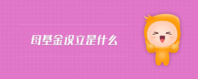母基金設(shè)立是什么