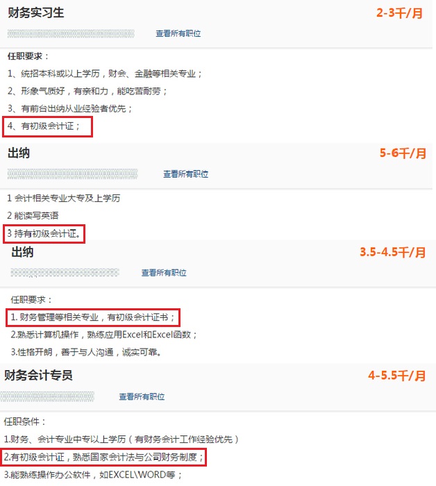 初級(jí)會(huì)計(jì)證書要求