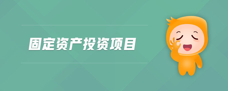 固定資產投資項目