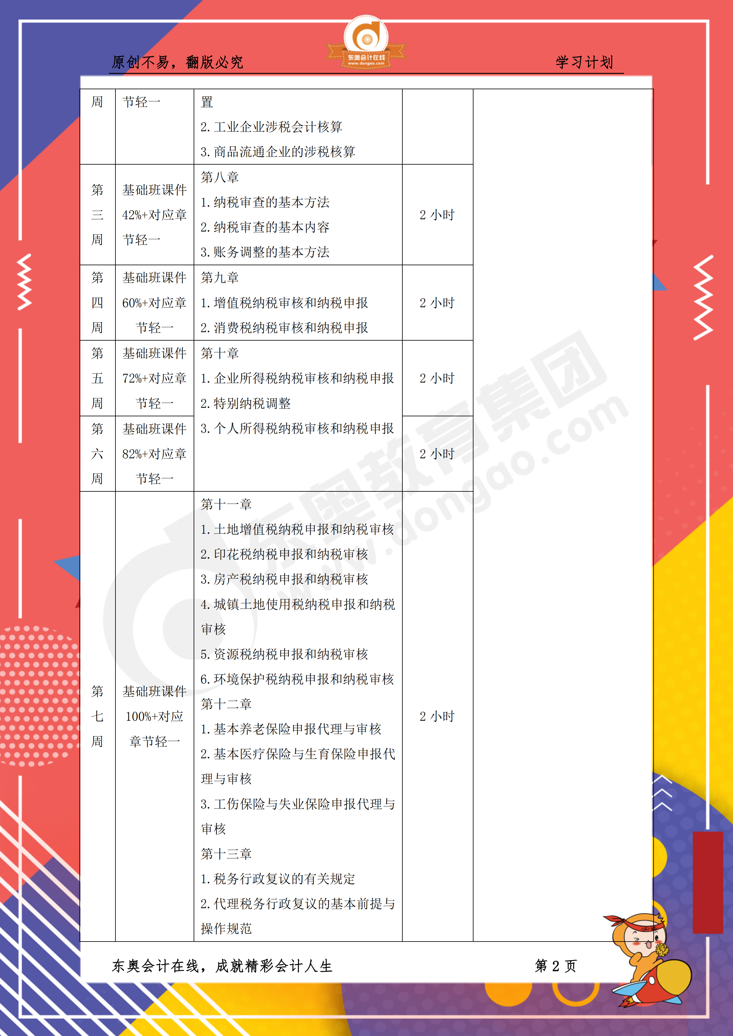《涉稅服務(wù)實(shí)務(wù)》百天通關(guān)計劃