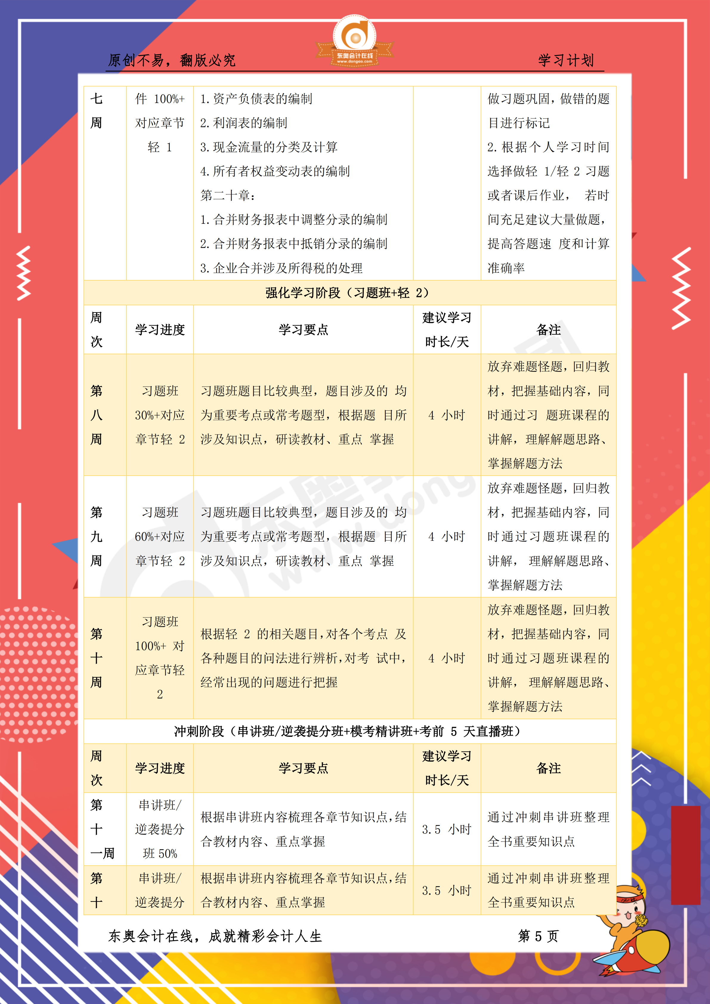 《財務與會計》百天通關(guān)計劃