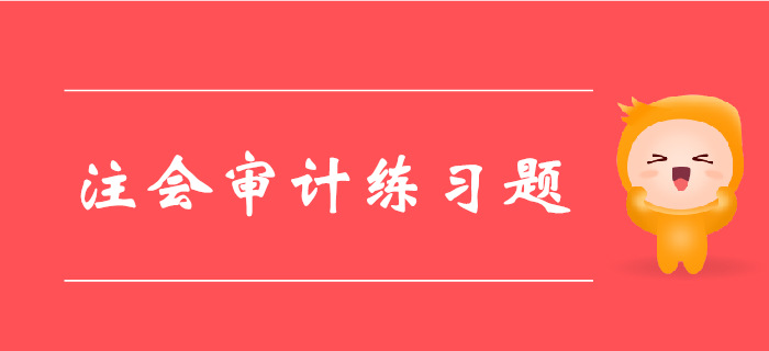 2019年注冊(cè)會(huì)計(jì)師《審計(jì)》科目第二章章節(jié)習(xí)題