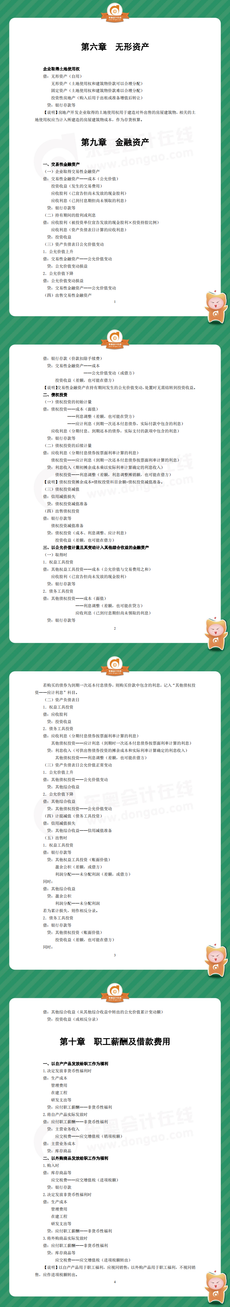 中級會計(jì)實(shí)務(wù)分錄大全（2019年）第二部分