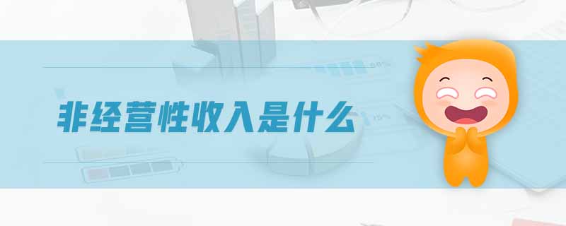 非經(jīng)營(yíng)性收入是什么