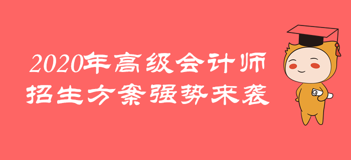 東奧2020年高級(jí)會(huì)計(jì)師招生方案全面上線，一起學(xué)習(xí)吧！