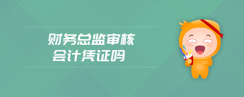 財務總監(jiān)審核會計憑證嗎