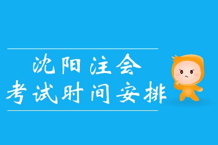 沈陽(yáng)2019年注冊(cè)會(huì)計(jì)師考試時(shí)間怎么安排的？