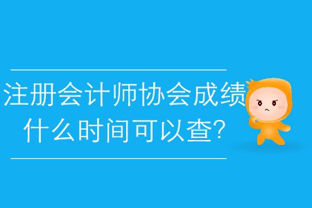 2019年注冊會計師協(xié)會成績什么時間可以查？
