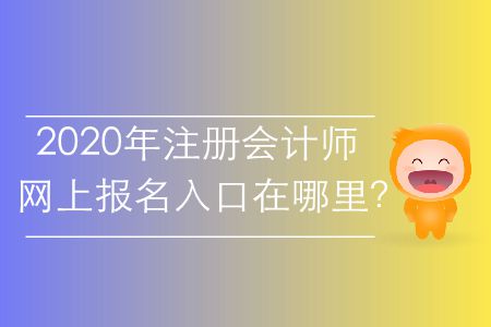 2020年注冊會計師網(wǎng)上報名入口在哪里？