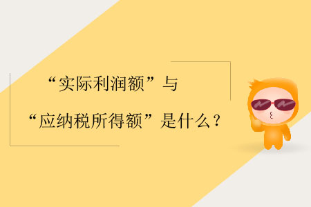 “實(shí)際利潤額”與“應(yīng)納稅所得額”是什么？