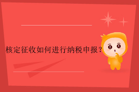 核定征收如何進(jìn)行納稅申報(bào)？