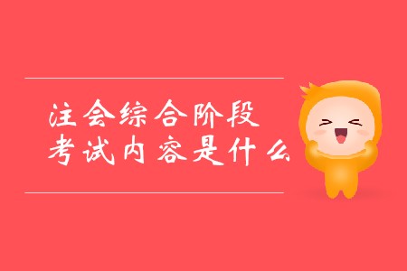 2020年注會(huì)綜合考什么你知道嗎？