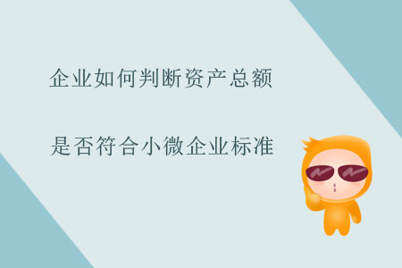 企業(yè)如何判斷資產(chǎn)總額是否符合小微企業(yè)標(biāo)準(zhǔn)？