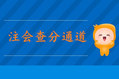 2019年cpa綜合成績查詢通道已經(jīng)公布！