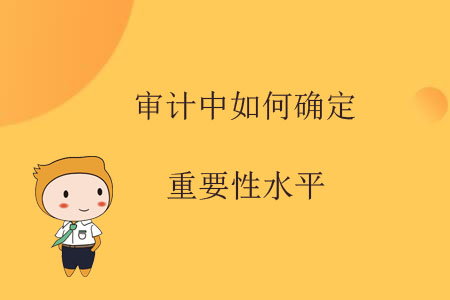 審計中如何確定重要性水平？