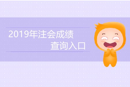 2019年注會(huì)成績(jī)查詢?nèi)肟陂_通了