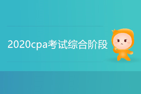 2020cpa考試綜合階段考什么內容？