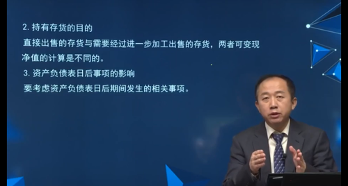 存貨的目的、資產(chǎn)負債表日后事項