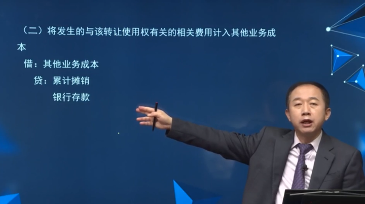 將發(fā)生的與該轉(zhuǎn)讓使用權(quán)有關(guān)的相關(guān)費(fèi)用計(jì)入其他業(yè)務(wù)成本