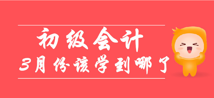 備考初級會計職稱的小伙伴，《會計》3月份已學(xué)到這個階段！