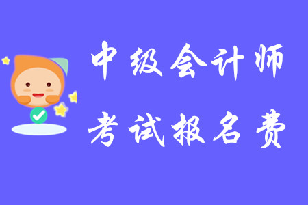 中級會計師考試報名費2020年是多少？