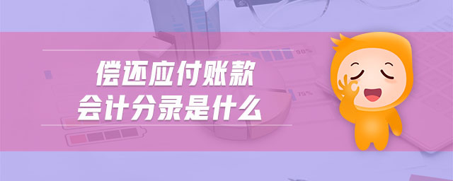 償還應(yīng)付賬款會計分錄是什么
