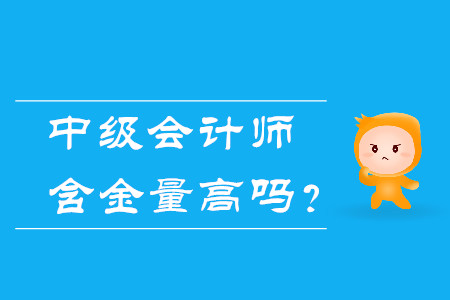 中級(jí)會(huì)計(jì)師含金量高嗎？體現(xiàn)在哪幾方面？